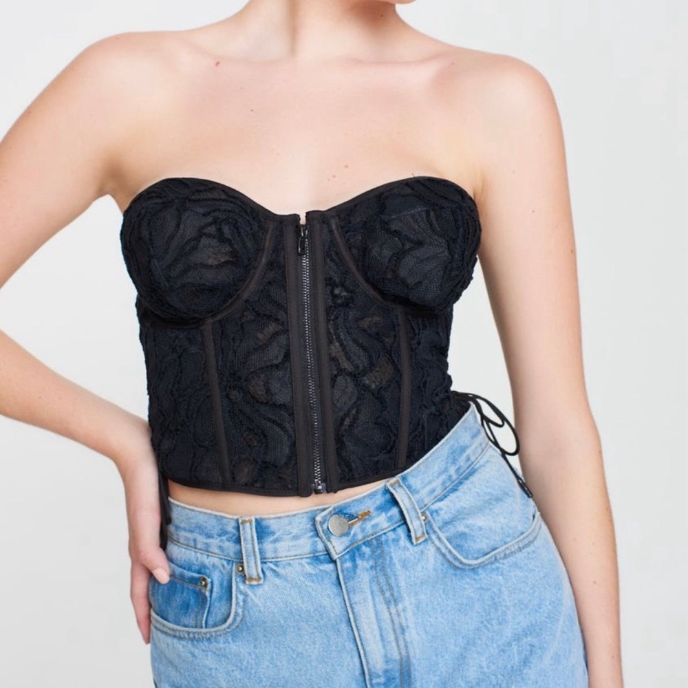 CHENILLE LACE CORSET